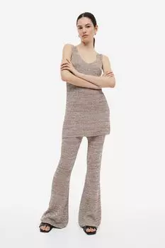 Трикотажные брюки с смесовым шелком H&M