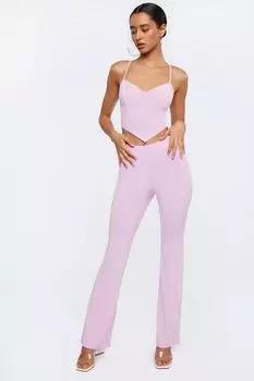 Трикотажные брюки с высокой посадкой из джерси Forever 21