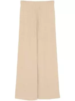 Трикотажные брюки широкого кроя от Yves Salomon, серый