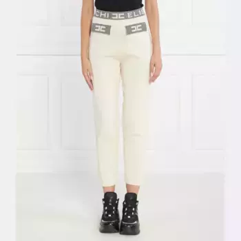 Трикотажные брюки стандартного кроя Elisabetta Franchi, бежевый