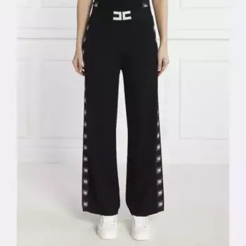 Трикотажные брюки стандартного кроя Elisabetta Franchi, черный