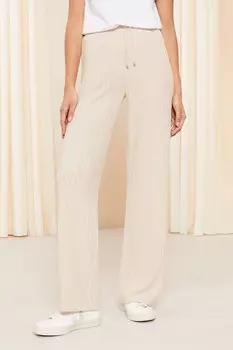 Трикотажные брюки в рубчик с широкими штанинами Friends Like These, розовый