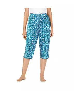 Трикотажные капри больших размеров для сна Dreams & Co., зеленый