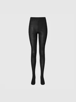 Трикотажные колготки heattech Uniqlo, черный