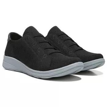 Трикотажные кроссовки-слипоны Bzees For Lifestride, metallic black