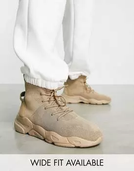 Трикотажные кроссовки со шнуровкой и камнем ASOS DESIGN
