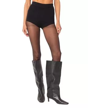 Трикотажные микро-шорты Edikted Marcus, черный