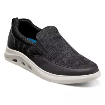 Трикотажные мокасины без шнурков с мок-носком Nunn Bush, black multi