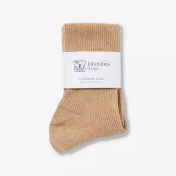 Трикотажные носки в рубчик из смесового кашемира Johnstons, оранжевый