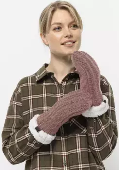 Трикотажные перчатки Jack Wolfskin "HIGHLOFT KNIT MITTEN W", цвет Afterglow