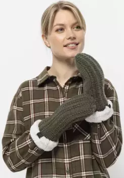Трикотажные перчатки Jack Wolfskin "HIGHLOFT KNIT MITTEN W", цвет Island-Moss