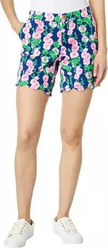 Трикотажные шорты Darci Lilly Pulitzer, цвет Oyster Bay Navy De Vine