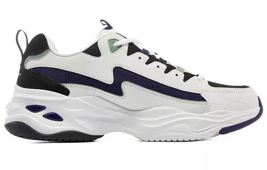 Трикотажные шорты Кроссовки мужские Низкие белые/синие Skechers