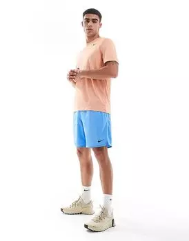 Трикотажные шорты Nike Training Totality Dri-FIT синего цвета, длина внутреннего шва 7 дюймов