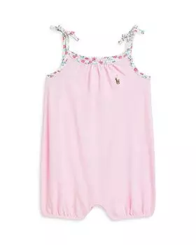Трикотажные шорты Oxford Bubble Shortall для девочек - Baby Ralph Lauren, розовый