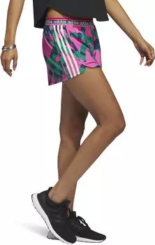 Трикотажные шорты Pacer с 3 полосками adidas, цвет Pulse Magenta/Bold Green (Farm)