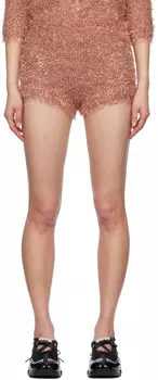 Трикотажные шорты с мишурой Simone Rocha, розовый