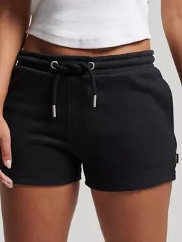 Трикотажные шорты с вышитым логотипом Vintage Superdry, черный