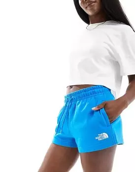 Трикотажные шорты с высокой талией синего цвета Эксклюзивно на ASOS The North Face