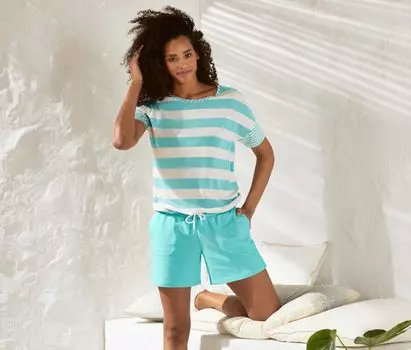 Трикотажные шорты Tchibo, аква