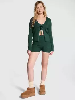 Трикотажные шорты в рубчик Pink, цвет Deep Forest