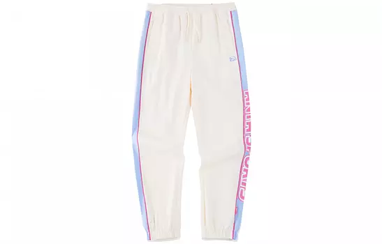 Трикотажные спортивные брюки Anta Life Collection для женщин, Corn White/Eiffel Blue