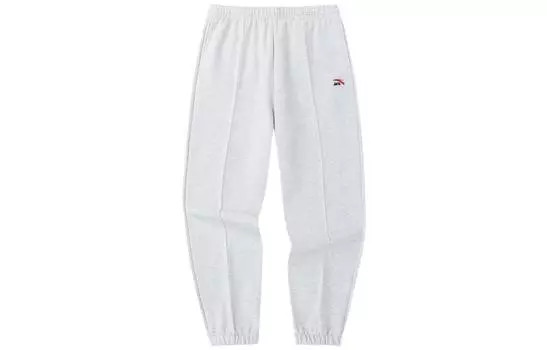 Трикотажные спортивные брюки Anta Life Collection, унисекс, серые, серо-меланжевые