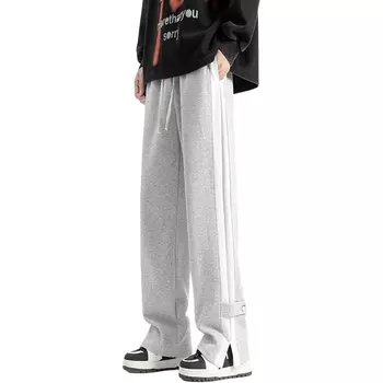 Трикотажные спортивные брюки унисекс TnTn, белый/серый