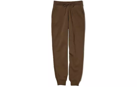 Трикотажные спортивные брюки женские цвета умбра UNIQLO, Umber