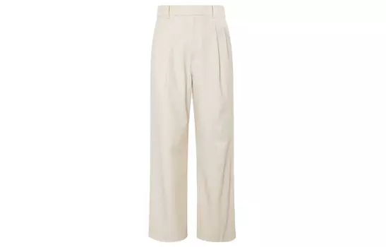 Трикотажные спортивные брюки женские кремовые Uniqlo