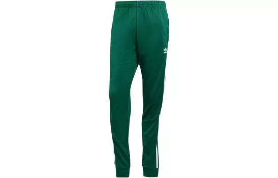 Трикотажные спортивные штаны Adicolor унисекс зеленые Adidas Originals, зеленый