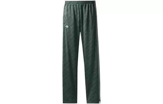Трикотажные спортивные штаны Alexander Wang Cobrand, унисекс, зеленые Adidas Originals, зеленый