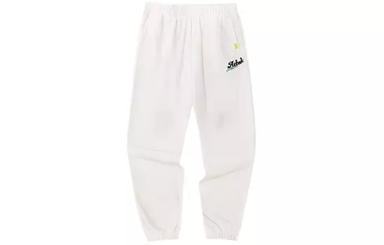 Трикотажные спортивные штаны Anta Basketball Collection унисекс на утином пуху белого цвета