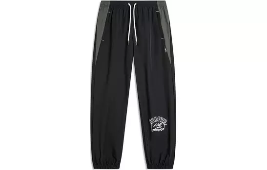 Трикотажные спортивные штаны Basketball Collection для мужчин, черные Lining, черный
