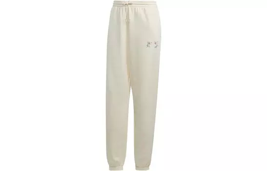 Трикотажные спортивные штаны Cherry Blossom Limited Series женские молочно-белые Adidas Originals