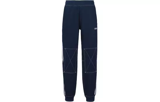 Трикотажные спортивные штаны Clover Series для мужчин, темно-синие Adidas Originals, синий