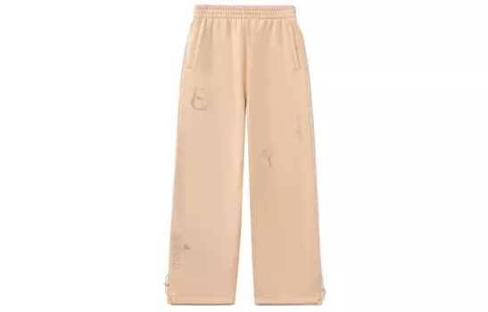 Трикотажные спортивные штаны Disney X Disney женские бежевые Lining