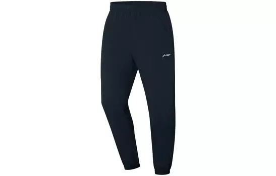 Трикотажные спортивные штаны для настольного тенниса, унисекс, черные Lining, черный