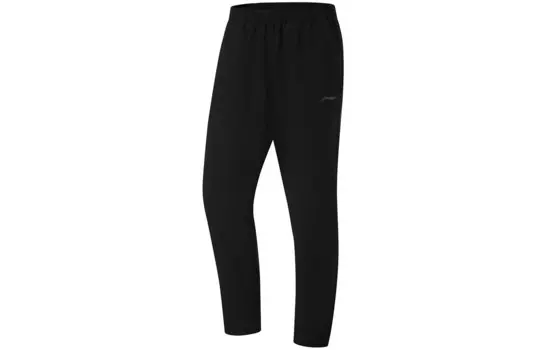 Трикотажные спортивные штаны Fitness Series для мужчин, черные Lining, черный