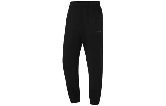 Трикотажные спортивные штаны Fitness Series для мужчин, черные Lining, черный
