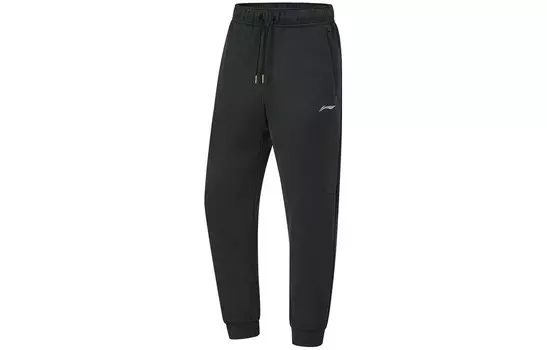 Трикотажные спортивные штаны Fitness Series для мужчин, черные Lining, черный