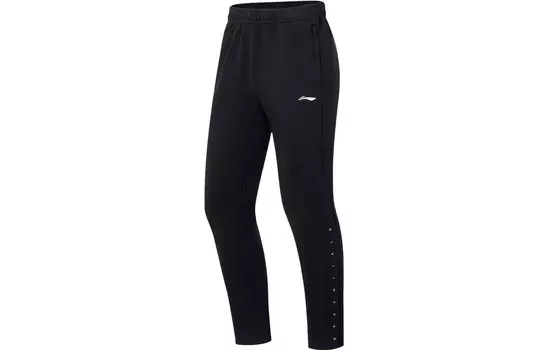 Трикотажные спортивные штаны Fitness Series для мужчин, черные Lining, черный