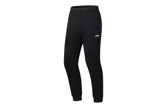 Трикотажные спортивные штаны Fitness Series для мужчин, черные Lining, черный