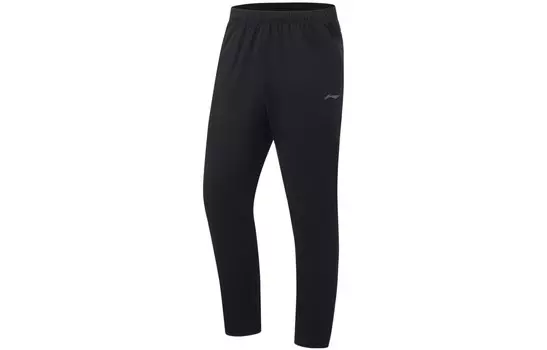 Трикотажные спортивные штаны Fitness Series для мужчин, черные Lining, черный