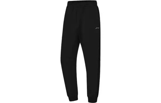 Трикотажные спортивные штаны Fitness Series для мужчин, черные Lining, черный