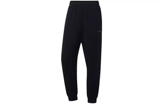 Трикотажные спортивные штаны Fitness Series для мужчин, черные Lining, черный
