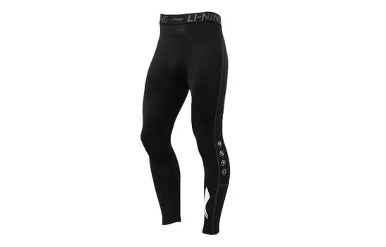 Трикотажные спортивные штаны Fitness Series для мужчин, черные Lining, черный