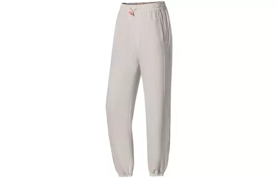 Трикотажные спортивные штаны Fitness Series женские, овсяно-серые Lining