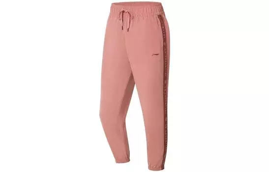 Трикотажные спортивные штаны Fitness Series женские розовые Lining