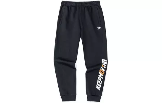 Трикотажные спортивные штаны Life Collection для мужчин, черные Anta, черный